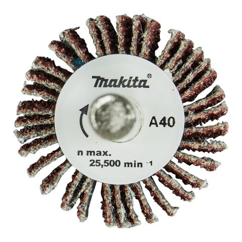 Slīppapīra lameļu slīpdisks D30x10mm A40 6mm Makita D-75297