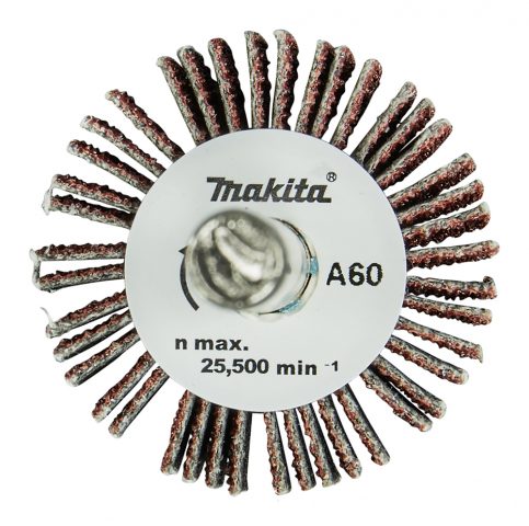 Slīppapīra lameļu slīpdisks D30x10mm A80 6mm Makita D-75312