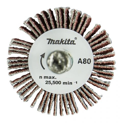 Slīppapīra lameļu slīpdisks D30x10mm A80 6mm Makita D-75312