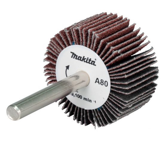 Slīppapīra lameļu slīpdisks Ø 40x20mm A80 6mm Makita D-75356