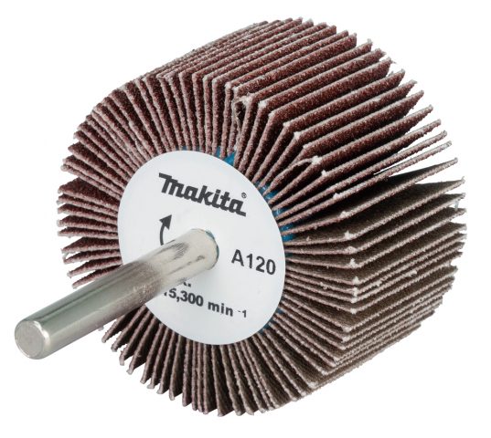 Slīppapīra lameļu slīpdisks Ø 50x30mm A120 6mm Makita D-75823