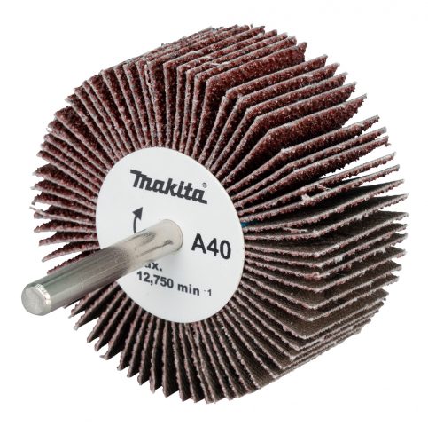 Slīppapīra lameļu slīpdisks Ø 60x30mm A40 6mm Makita D-75839