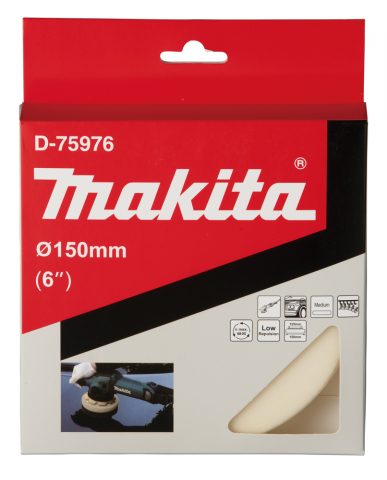 Pulēšanas sūklis 150MM FLAT, MEDIUM D-75976 Makita