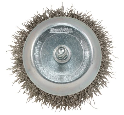 Kausveida birste 65mm, 1/4″ HEX gofrēti tērauda sari D-76576 MAKITA