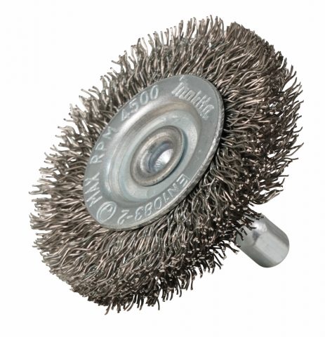 Diskveida birste 50mm, 1/4″ HEX gofrēti tērauda sari D-76613 MAKITA