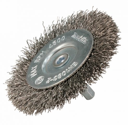 Diskveida birste 75mm, 1/4″ HEX gofrēti tērauda sari D-76635 MAKITA