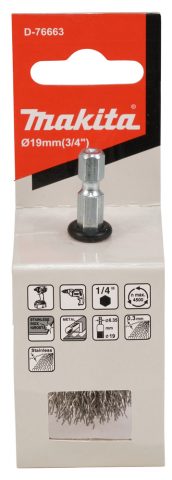 Gala suka 19mm, 1/4″ HEX gofrēti tērauda sari D-76663 MAKITA