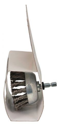 Kausveida metāla suka 65mm, ar 1/4”seškanšu kātu, Nerūsējošais tērauds (Pīta) D-76691 Makita