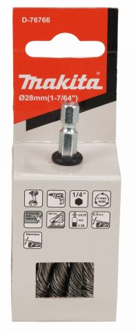 Gala suka 28mm, 1/4″ HEX pīti tērauda sari D-76766 MAKITA