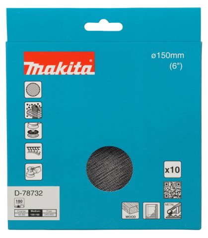 Slīpēšanas siets φ150mm A180 (10gab) D-78732