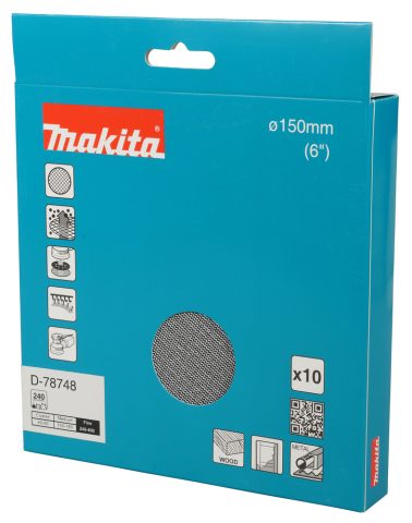 Slīpēšanas siets φ150mm A240 (10gab) D-78748