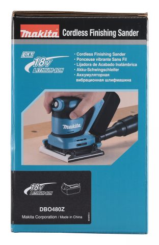 LXT®Akumulatora vibroslīpmašīna DBO480Z 18V Makita