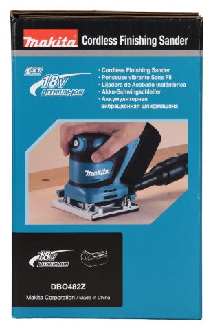 LXT®Akumulatora vibroslīpmašīna DBO482Z 18V Makita