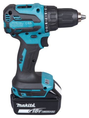 Urbjmašīna-skrūvgriezis Makita DDF490RTJ; 18 V; 2×5,0 Ah akum