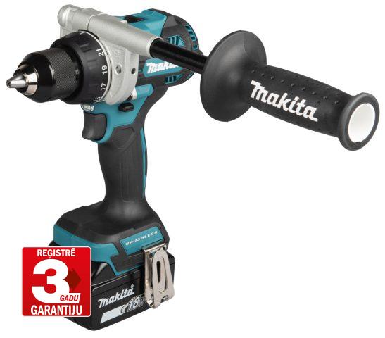 Akumulatora urbjmašīna/skrūvgriezis BL 18V LXT 130Nm (2x5Ah DC18RC) Makita DDF492RTJ