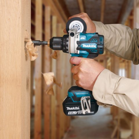 Akumulatora urbjmašīna/skrūvgriezis BL 18V LXT 130Nm (2x5Ah DC18RC) Makita DDF492RTJ