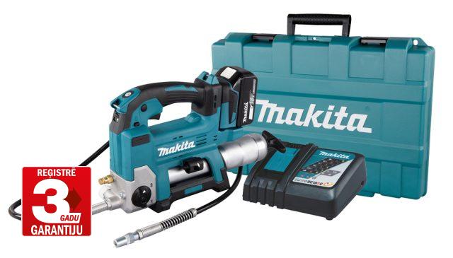 Akumulatora smērvielu pistole DGP180RT 18V LXT Makita+5,0Ah+DC18RC