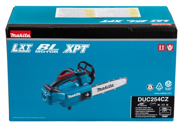 LXT®Akumulatora ķēdes zāģis DUC254CZ 18V Makita (daiļdārza formu veidošanai)
