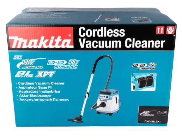 LXT 18VX2 BL Akumulatora putekļusūcējs 15L DVC156LZX1 Makita
