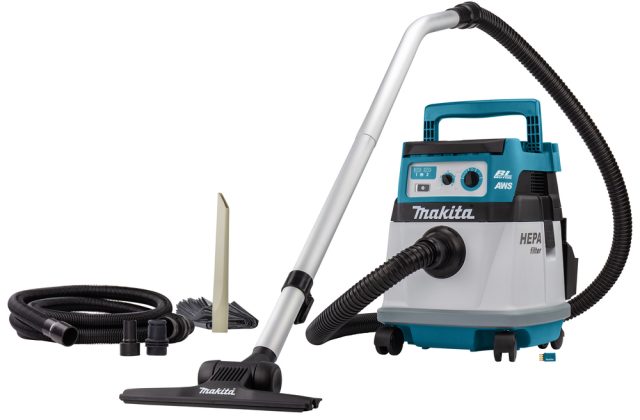 LXT 18VX2 BL Akumulatora putekļusūcējs 15L ar AWS DVC157LZX3 Makita
