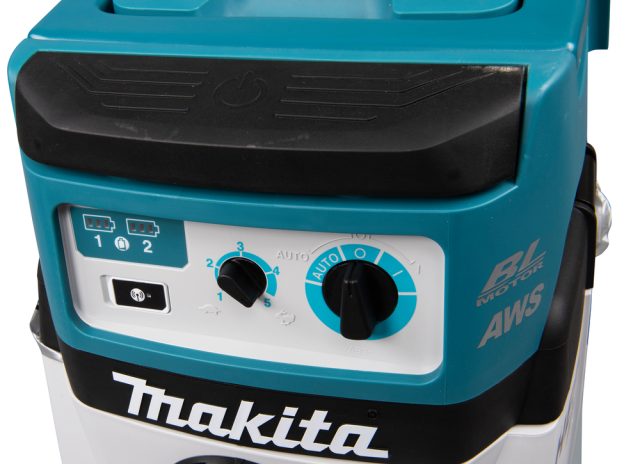 LXT 18VX2 BL Akumulatora putekļusūcējs 15L ar AWS DVC157LZX3 Makita