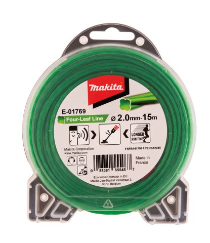 Četrlapu formas vītā neilona aukla 2,0MM X 15M                   E-01769