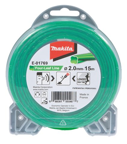 Četrlapu formas vītā neilona aukla 2,0MM X 15M                   E-01769