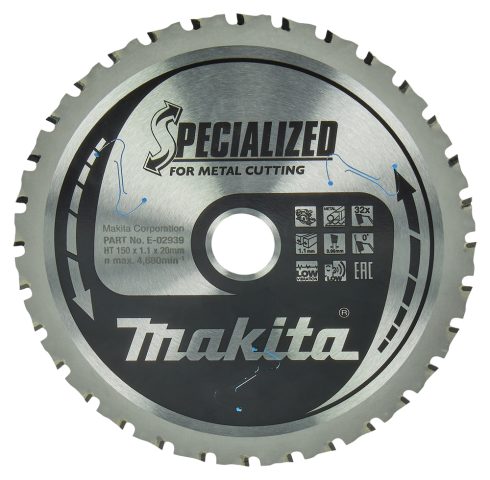 T.C.T. Zāģripa SPECIALIZED 150X1.1X20mm 0° T32 E-02939