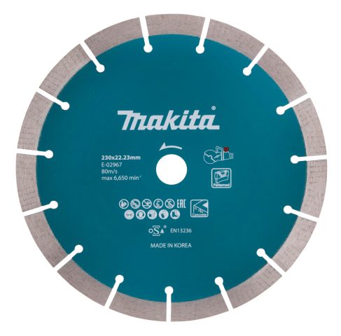 Dimanta griezripa ar segmentiem 230mm Betonam E-02967 Makita
