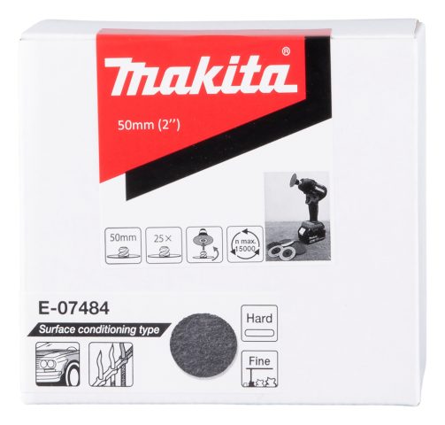 Filca slīpdisks50mm, cietais tips, smalks, 25gab. E-07484