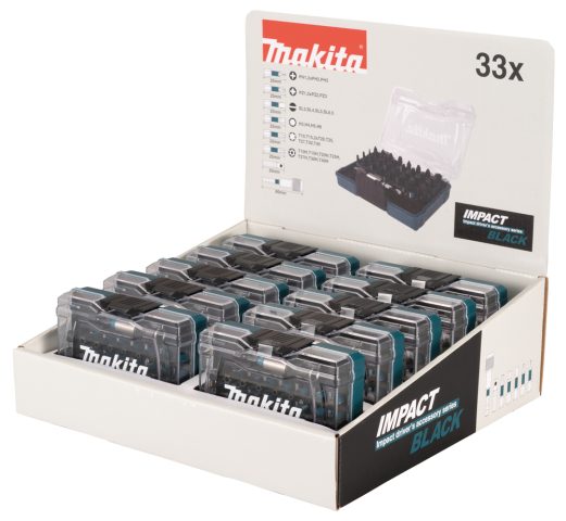 Skrūvjgrieža uzgaļu komplekts, 33 izmēru (10) IMPACT BLACK   E-12441-10 Makita