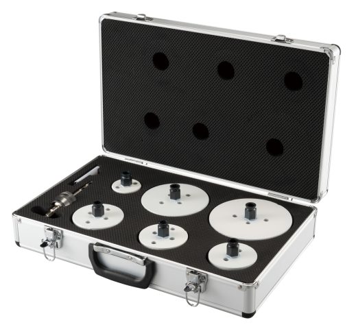EZYCHANGE BI-METALL Caurumzāģu komplekts(51, 73, 76, 83, 114, 133 mm) E-15780