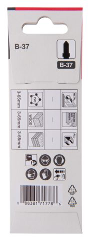 Figūrzāģa asmeņi B-37, E-22218 105mmx1.5mm 9T 5gab Makita