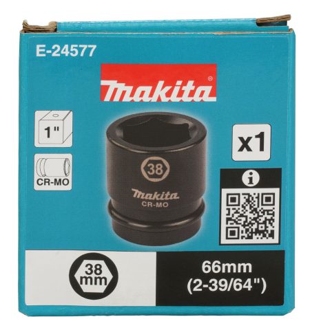 Spēka patrona 1″ 38x66mm  E-24577 Makita