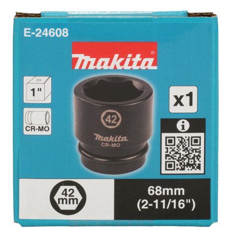 Spēka patrona 1″ 42x68mm  E-24608 Makita