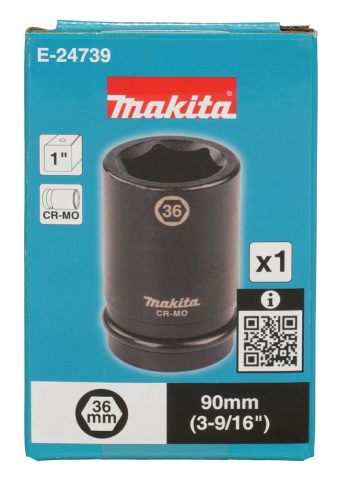 Spēka patrona 1″ 36x90mm  E-24739 Makita