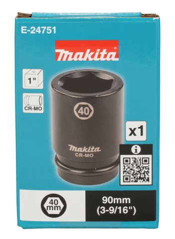 Spēka patrona 1″ 40x90mm  E-24751 Makita