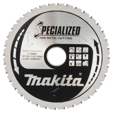 TCT zāģripa biezam metālam 185x30x36T SPECIALIZED E-26082