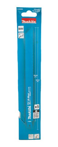 Zobenzāģa asmeņi BIM 225mm (10+12+14tpi), 5gab, metālam E-26294