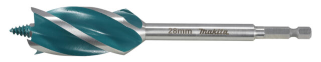 Koka urbis ar 4 griešanas šķautnēm, 28x165mm, 1/4” HEX kātu E-26696
