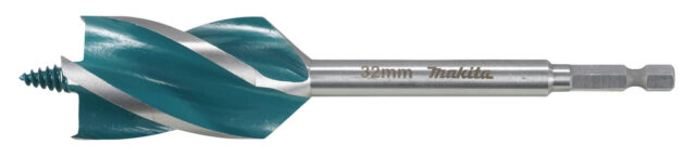 Koka urbis ar 4 griešanas šķautnēm, 32x165mm, 1/4” HEX kātu E-26705