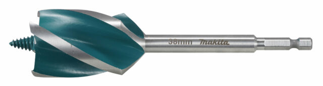 Koka urbis ar 4 griešanas šķautnēm, 38x165mm, 1/4” HEX kātu E-26727