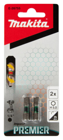 Torsion uzgalis C-tipa Impact PREMIER H5.0x25mm 2gab. E-26755