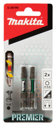 Torsion uzgalis E-tipa Impact PREMIER H5.0x50mm 2gab. E-26799