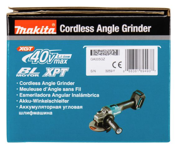 Leņķa slīpmašīna XGT® GA005GZ Akumulatora 40V