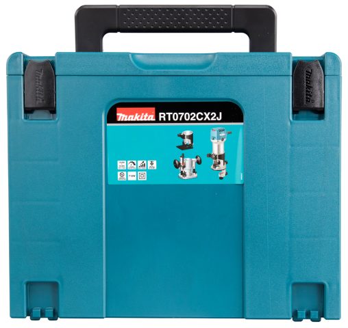 Virsfrēze/trimmeris RT0702CX2J elektriskā 220V Makita Makpac koferī 710W