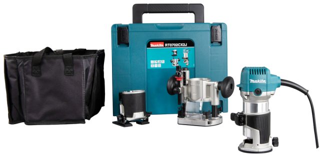 Virsfrēze/trimmeris RT0702CX2J elektriskā 220V Makita Makpac koferī 710W