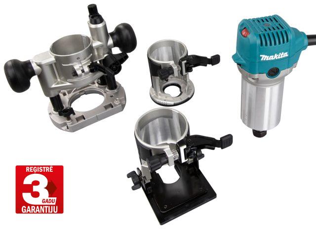 Virsfrēze/trimmeris RT0702CX2J elektriskā 220V Makita Makpac koferī 710W