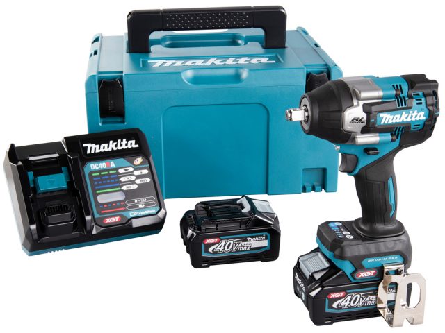 XGT®trieciena uzgriežņu atslēga  TW007GM201 Makita 40V 2x4Ah+DC40RA+Makpac
