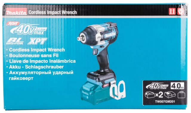 XGT®trieciena uzgriežņu atslēga  TW007GM201 Makita 40V 2x4Ah+DC40RA+Makpac